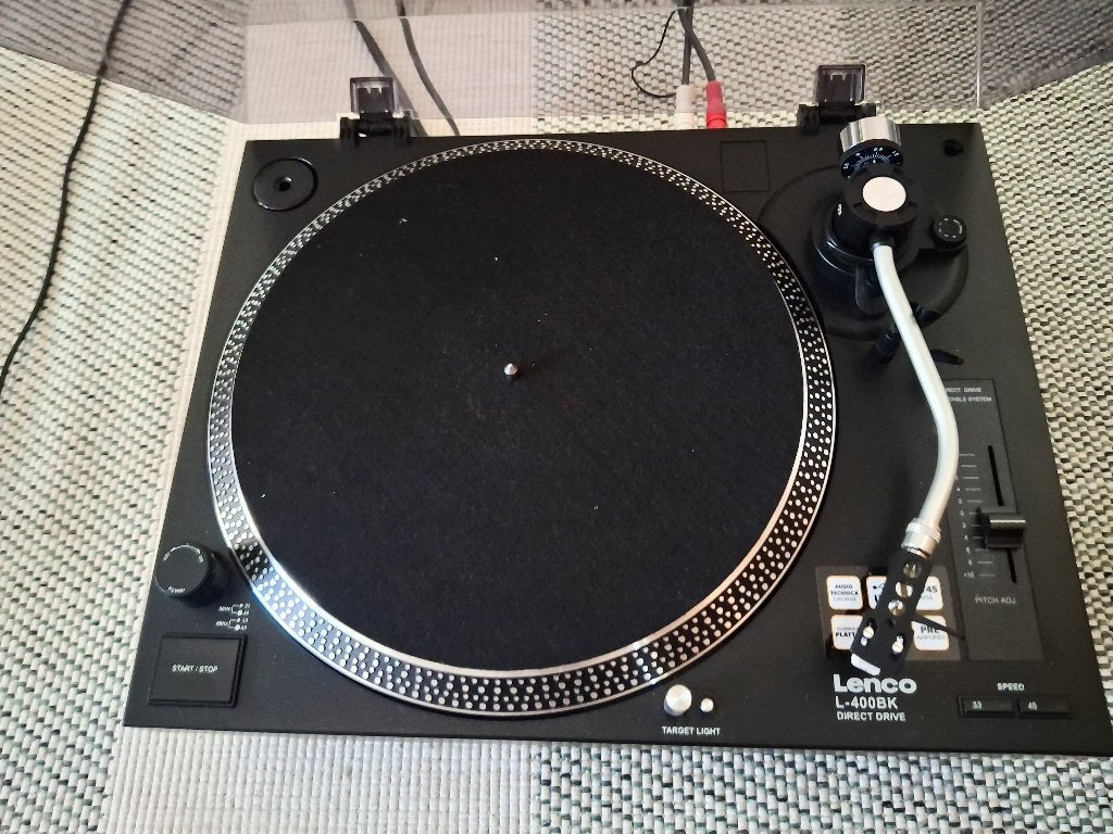 DJ platenspeler lenco 400 BK, Gebruikt, Pitch-regelaar, Platenspeler, Ophalen