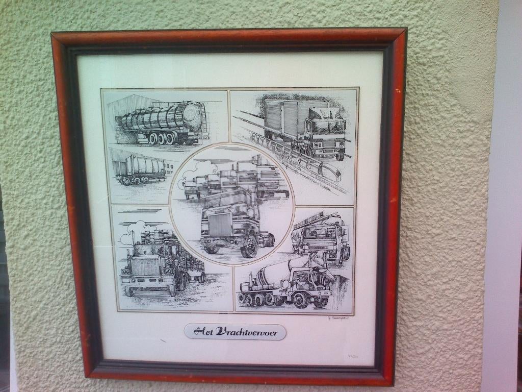 Glasgravure G.Swaenepoel:Het vrachtvervoer., Antiek en Kunst, Dagelijks leven, 40 cm, Ophalen of Verzenden, Gravure