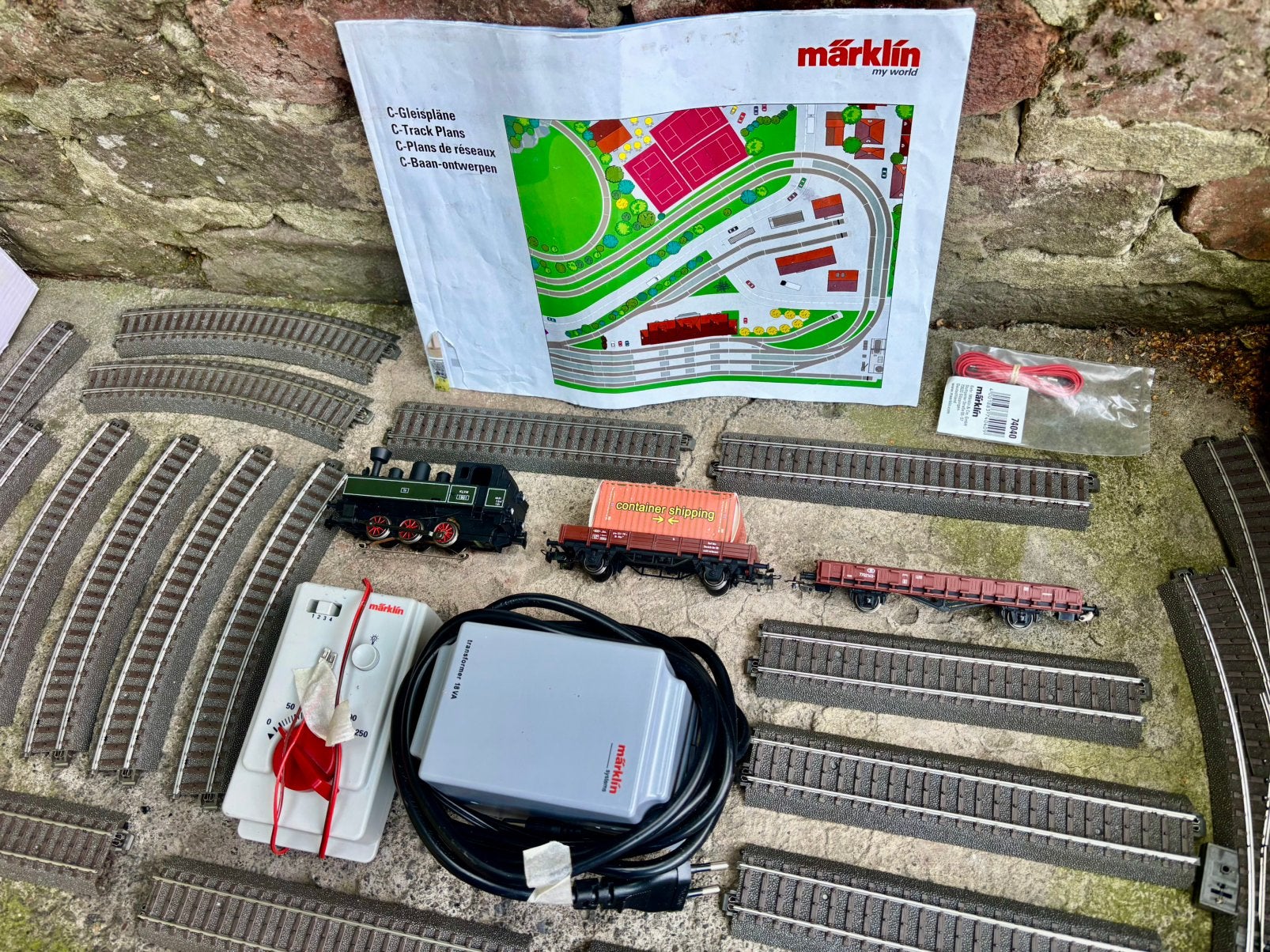 Grand Electric Train Circuit C Tracks Marklin HO, Ophalen of Verzenden, Zo goed als nieuw
