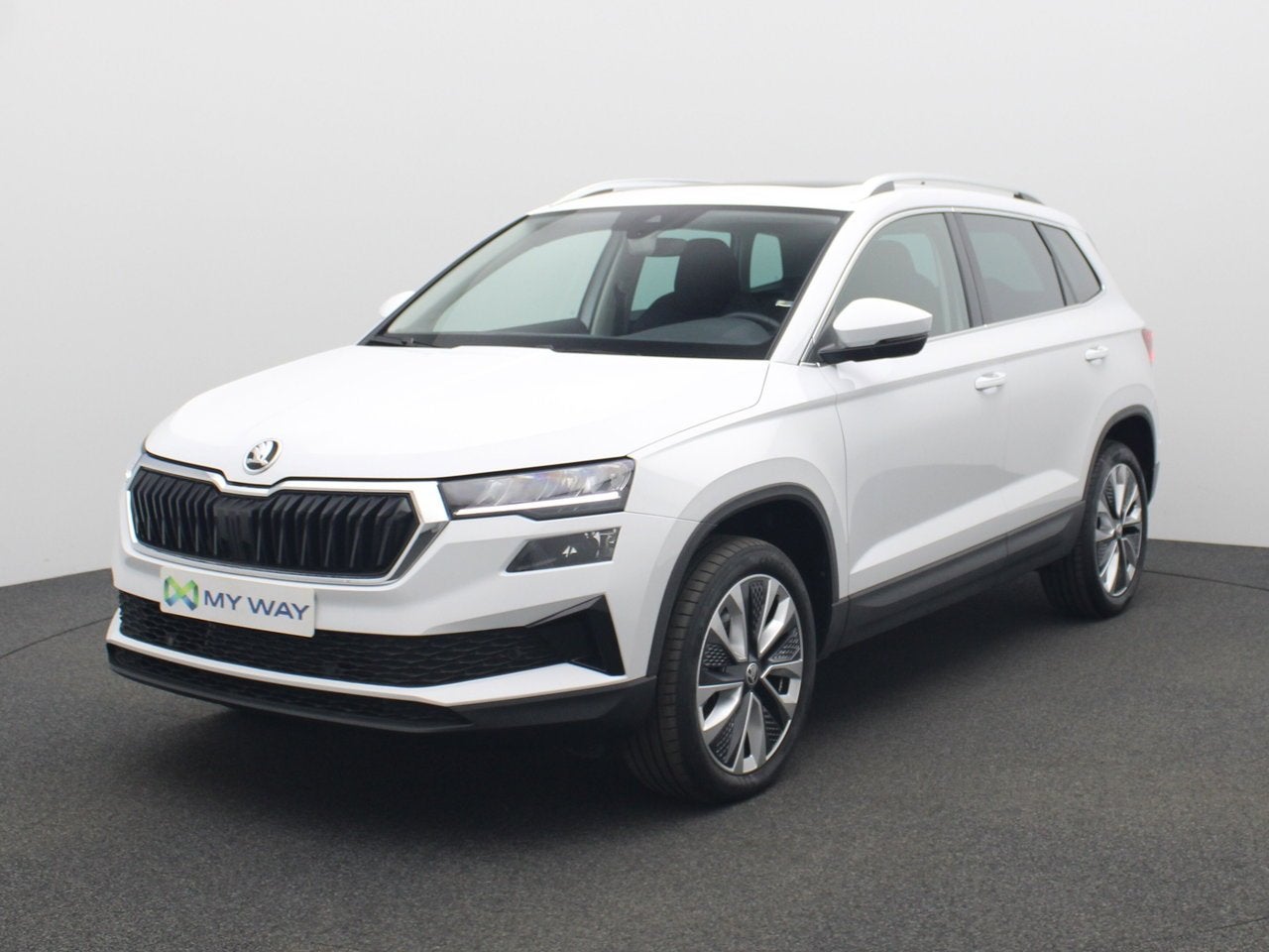 Skoda Karoq SELECTION 1.5 TSI 150 PK DSG-7 / Open Dak / ACC, Auto's, Automaat, Wit, Karoq, SUV of Terreinwagen