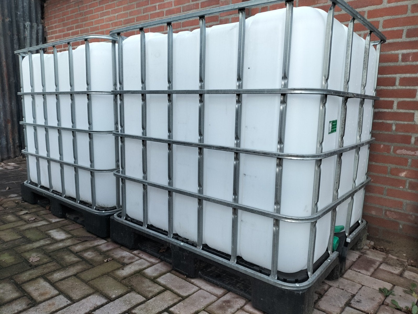 IBC containers watertank regentank vloeistoftank waterton, Tuin en Terras, Regentonnen, Ophalen