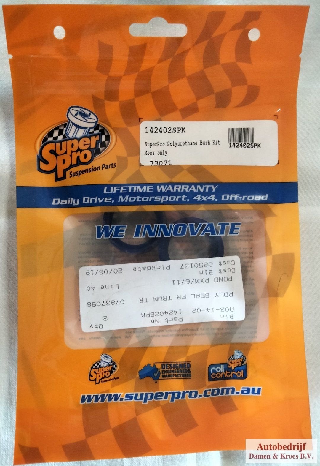 Seal, trunnion to vertical link, polyurethane 142402SPK, Neuf, -, Autres marques automobiles, -