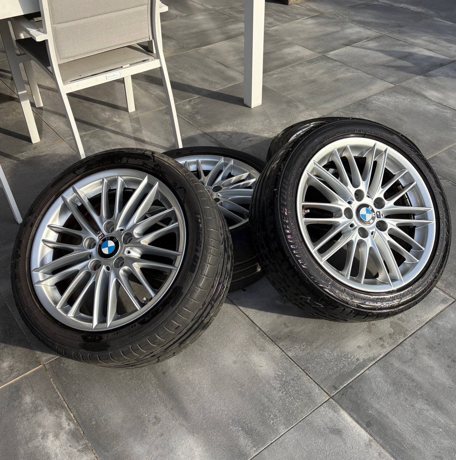 Originele BMW M-sport 460M 17’’ breedset, Auto-onderdelen, Ophalen, Zomerbanden, Velg(en)