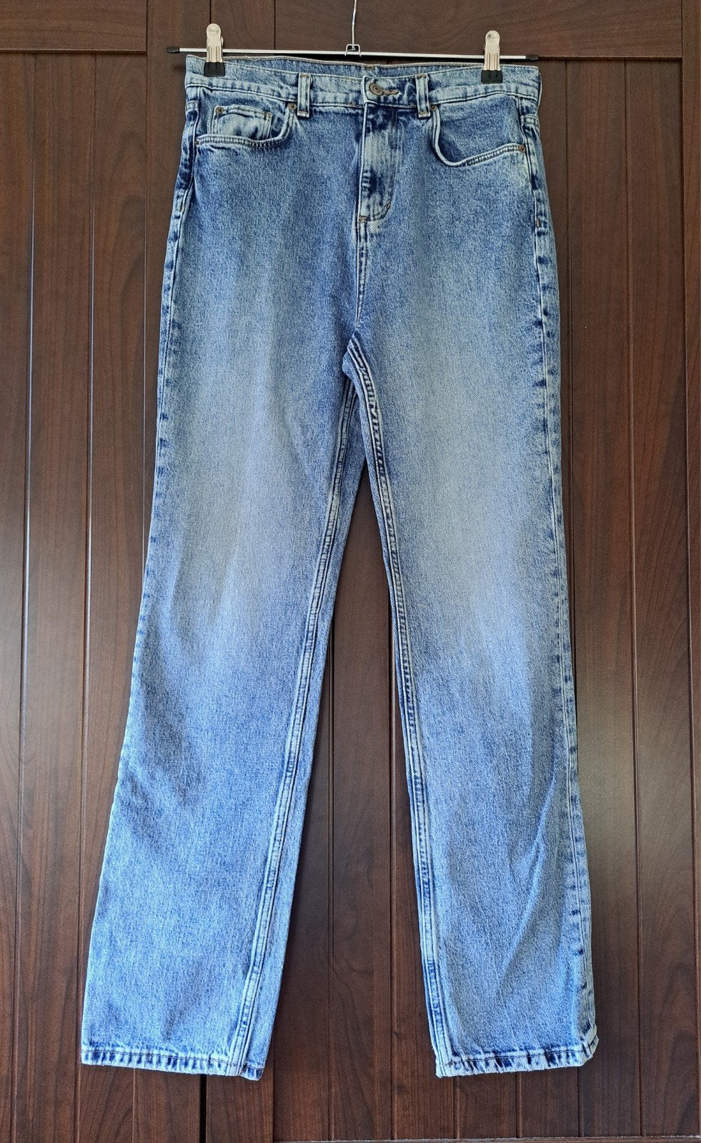 Jeansbroek van C&A in maat 40 EUR, Kleding | Dames, Spijkerbroeken en Jeans, W30 - W32 (confectie 38/40), Verzenden, Blauw, Gedragen