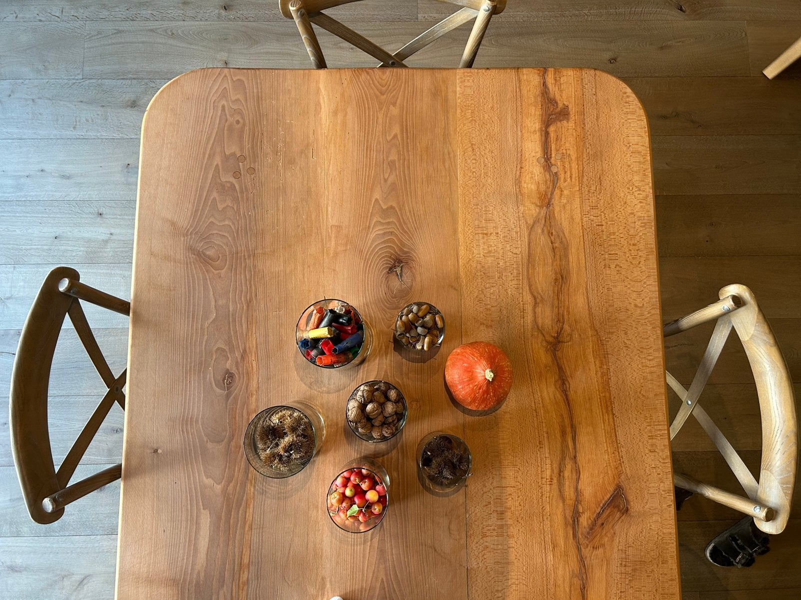 Beuken keukentafel, Ophalen, 100 tot 150 cm, Vijf personen of meer, Strak landelijk
