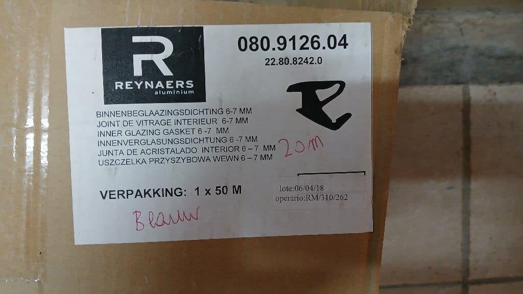 Reynaers insteekrubber 080.9126.04, Enlèvement ou Envoi, Neuf, Autres types, Double vitrage