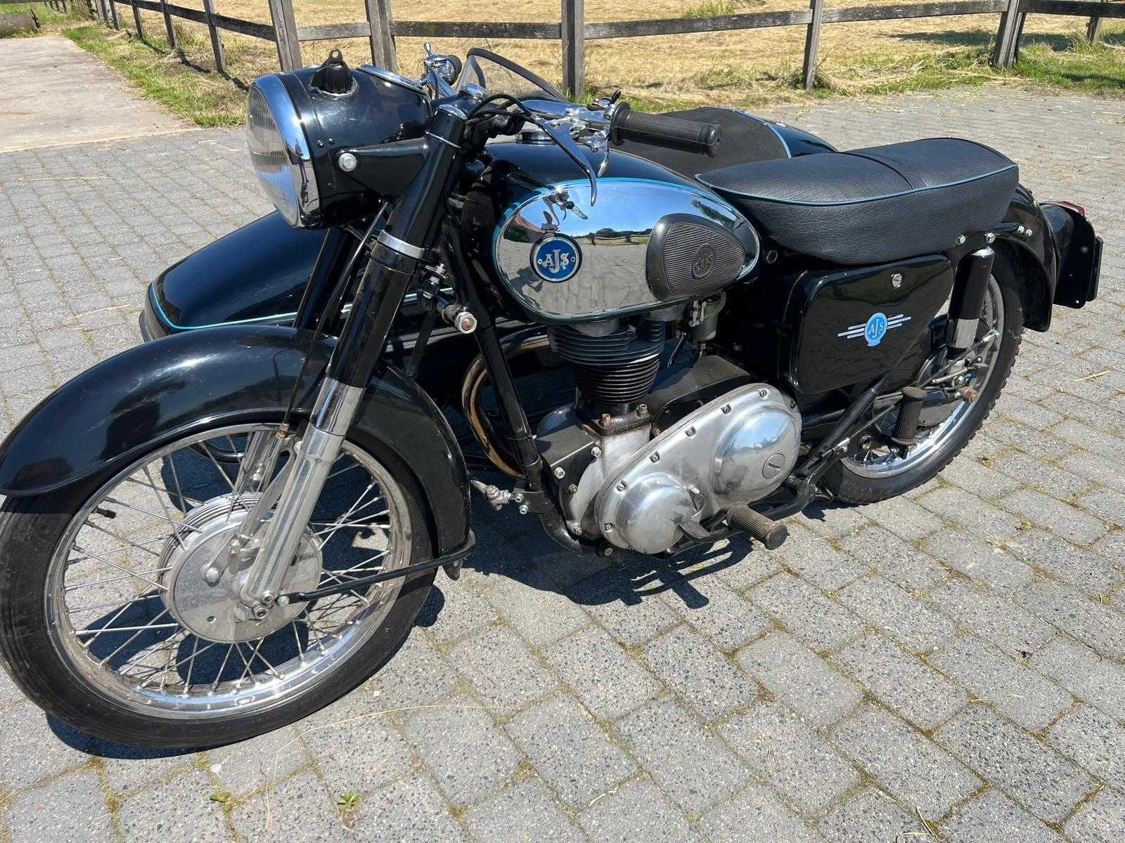 A.J.S R50 motorfiets sidecar - 1959 *oldtimer*, Motoren, Bedrijf, Gebruikt, Overig, A.J.S