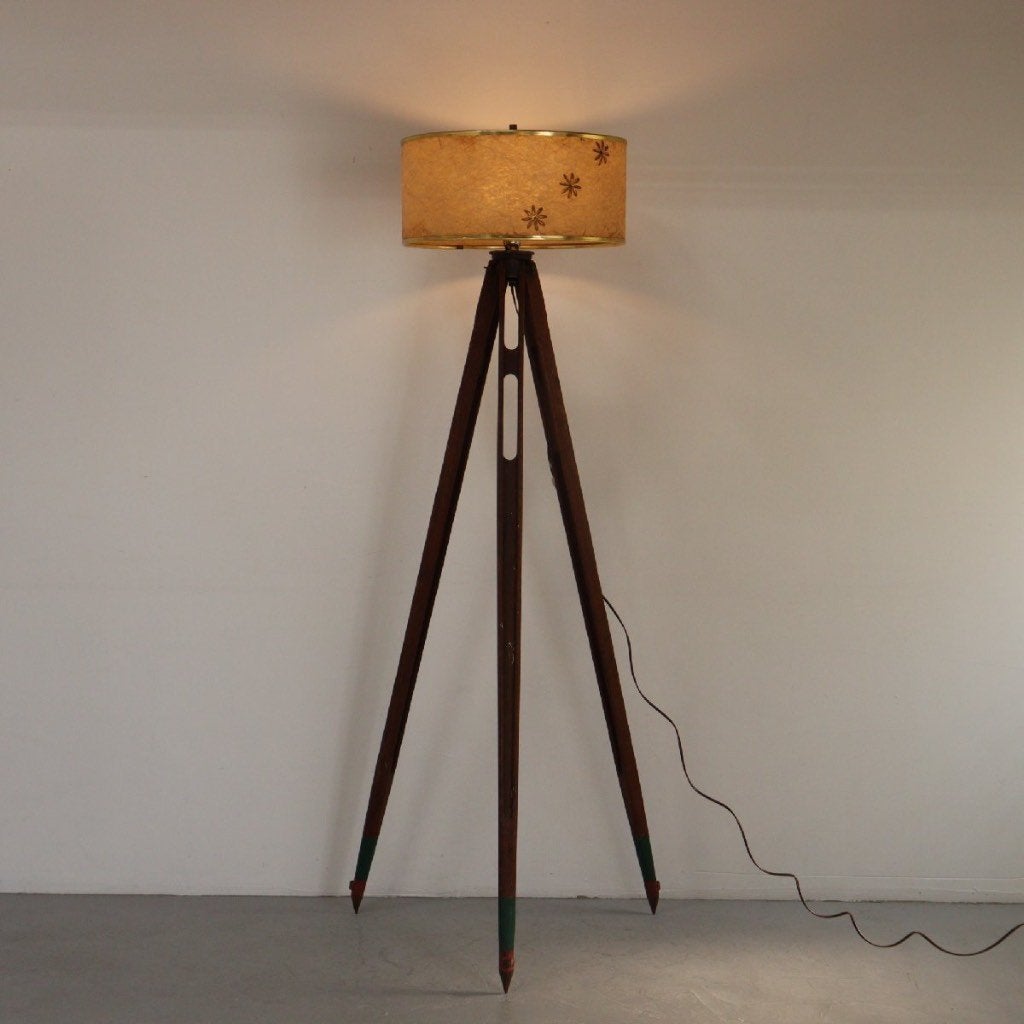 Vintage Tripod Remake Floor Lamp, Huis en Inrichting, Ophalen, Gebruikt, Vintage, 150 tot 200 cm