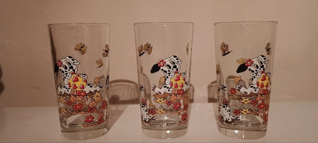 Dalmatiërs glazen, Verzamelen, Disney, Ophalen of Verzenden