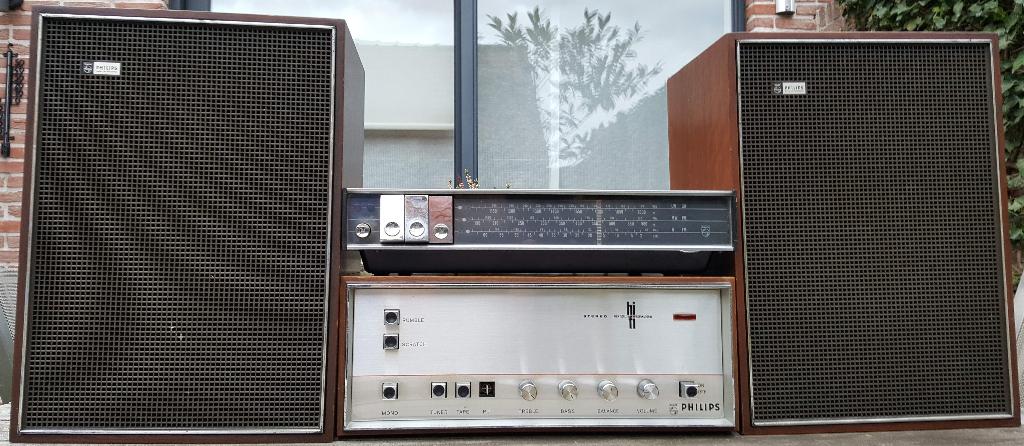 PHILIPS Vintage stereo installatie 1969/1970, Audio, Tv en Foto, Ophalen, Gebruikt, Philips