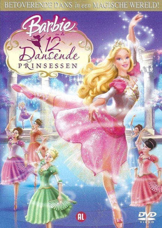 Dvd - Barbie en de 12 dansende prinsessen, Ophalen of Verzenden