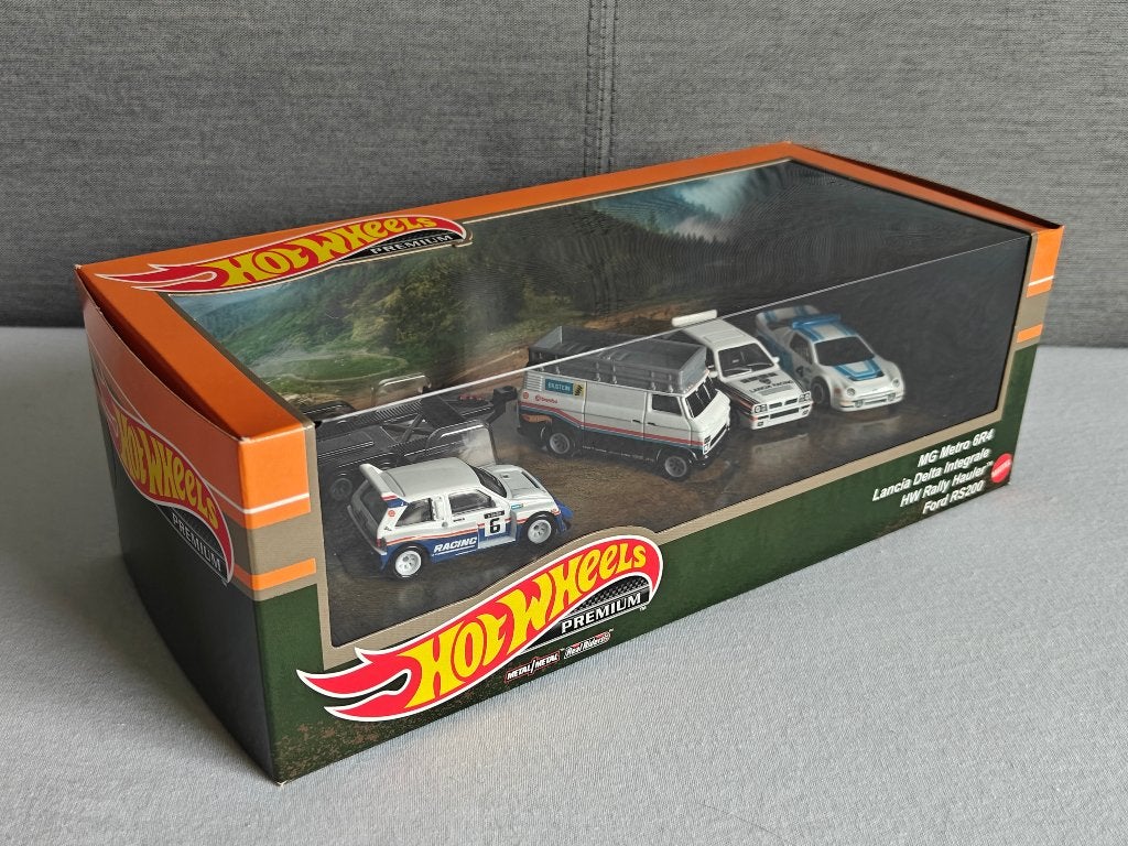 Hot Wheels 4-Pack Lancia Delta Integrale Martini Ford RS200, Hobby en Vrije tijd, Ophalen of Verzenden, Nieuw, Auto