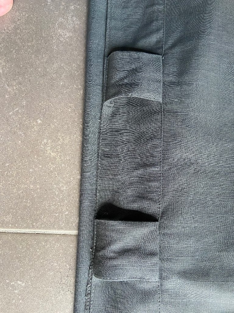 Gordijnen, Maison & Meubles, Ameublement | Rideaux & Stores à lamelles, Gris, Utilisé, Raccourcissable, 144 cm