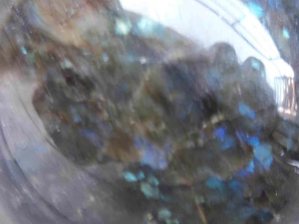 Nieuw gepolijst granieten sokkel Labrador zilver bleu Zweden, Antiek en Kunst, Ophalen of Verzenden