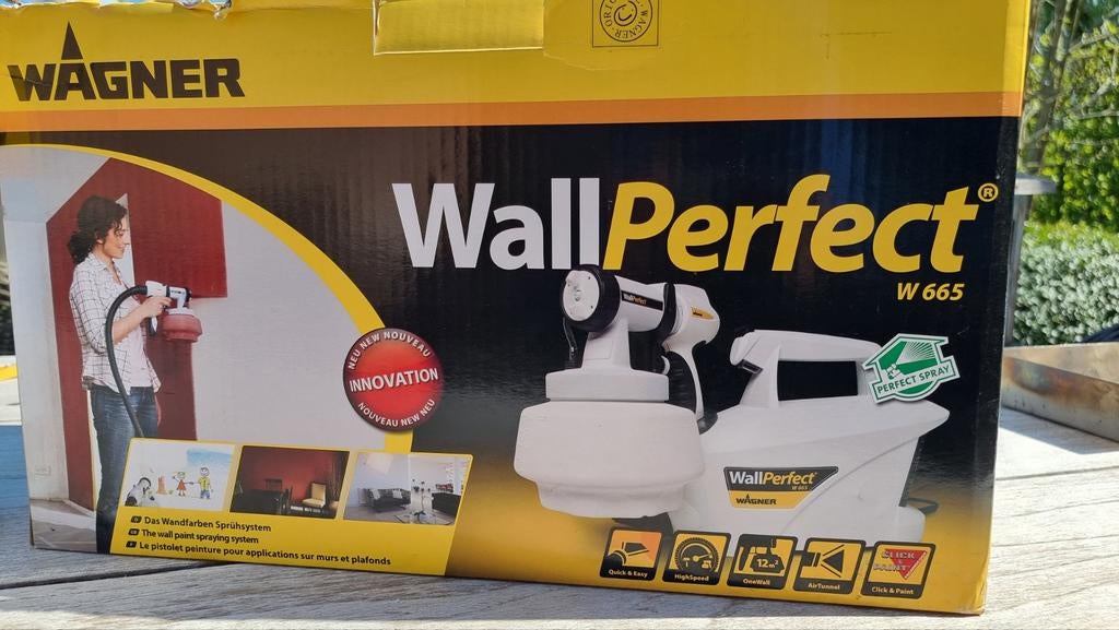 Walperfect Wagner W665 met extra verfspuit, Doe-het-zelf en Bouw, Ophalen, Nieuw, Verfspuit of Verfpomp