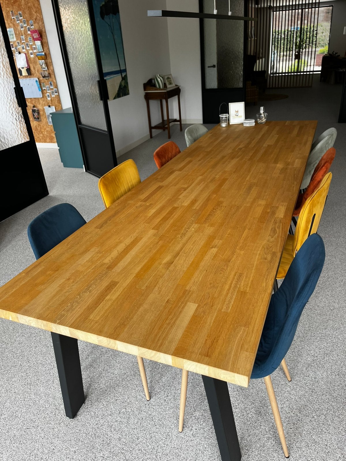 Grote eettafel, Ophalen, 200 cm of meer, 50 tot 100 cm, Zo goed als nieuw