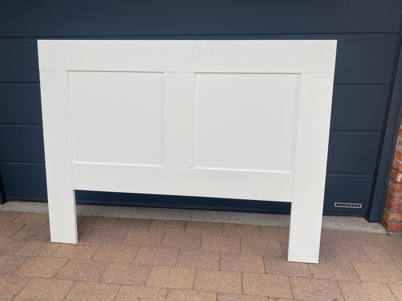 Hoofdeinde voor dubbel bed Ikea, Ophalen, Gebruikt, Wit, 140 cm