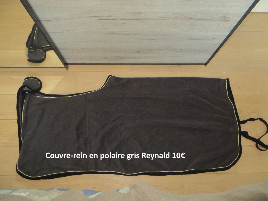Couvre-rein en polaire gris Reynald, Animaux & Accessoires, Full (L), Enlèvement ou Envoi, Gris, Utilisé