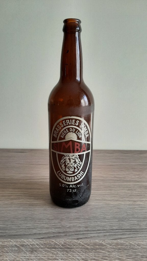 SIMBA bierfles - Lubumbashi (DRC) - Vintage 73cl, Verzamelen, Biermerken, Ophalen