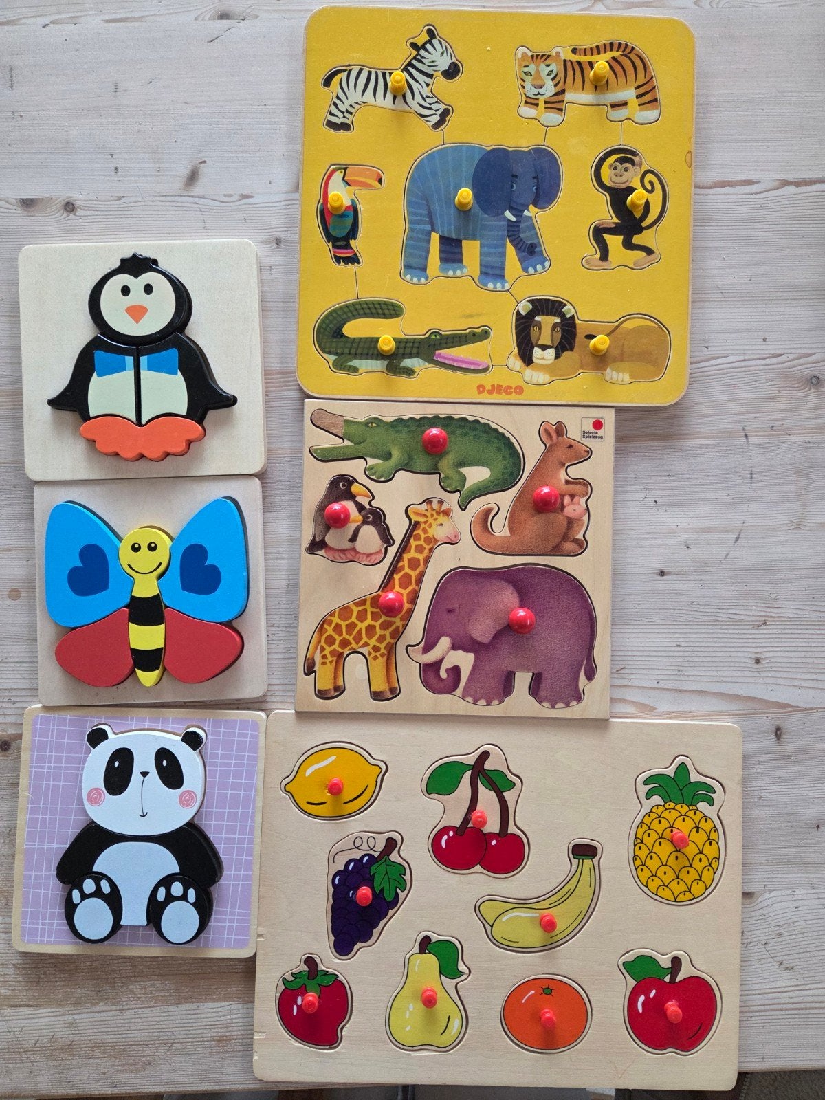 Houten inlegpuzzels, Kinderen en Baby's, Ophalen, Gebruikt, Van hout, Minder dan 10 stukjes