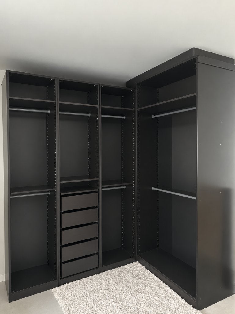 Kledingskast PAX Ikea + elementen, Enlèvement, Utilisé, Chêne, Avec tiroir(s)