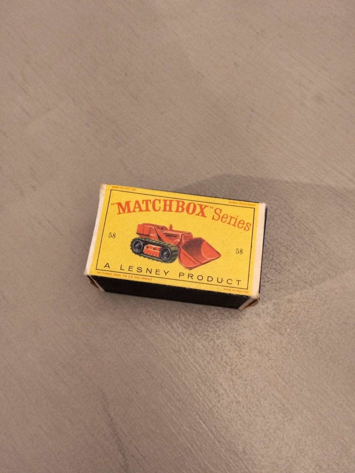 matchbox LEGE D-BOX nr58 Drott Excavator Lesney.
GREN MODE, Verzamelen, Ophalen of Verzenden