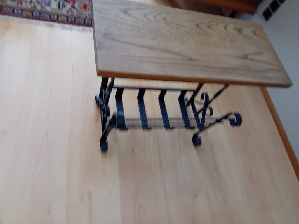 Krantenrekje, Huis en Inrichting, Woonaccessoires | Krantenbakken en Lectuurbakken, Ophalen, Gebruikt, Vintage, Hout
