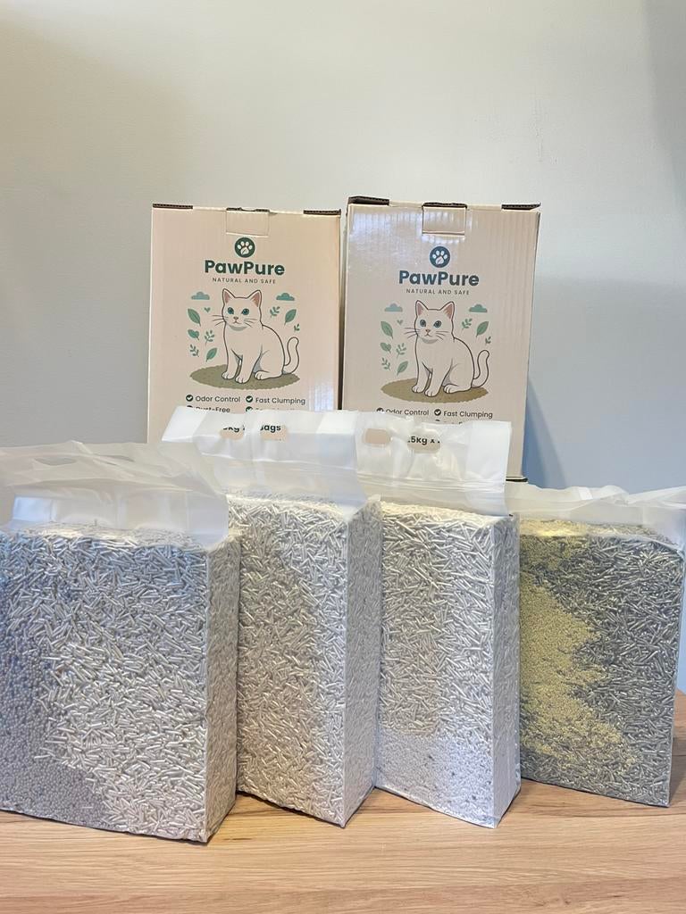 Premium Kattenbakvulling –Tofu / Hybrid / Cassava / Tea Leaf, Dieren en Toebehoren, Ophalen of Verzenden, Zo goed als nieuw