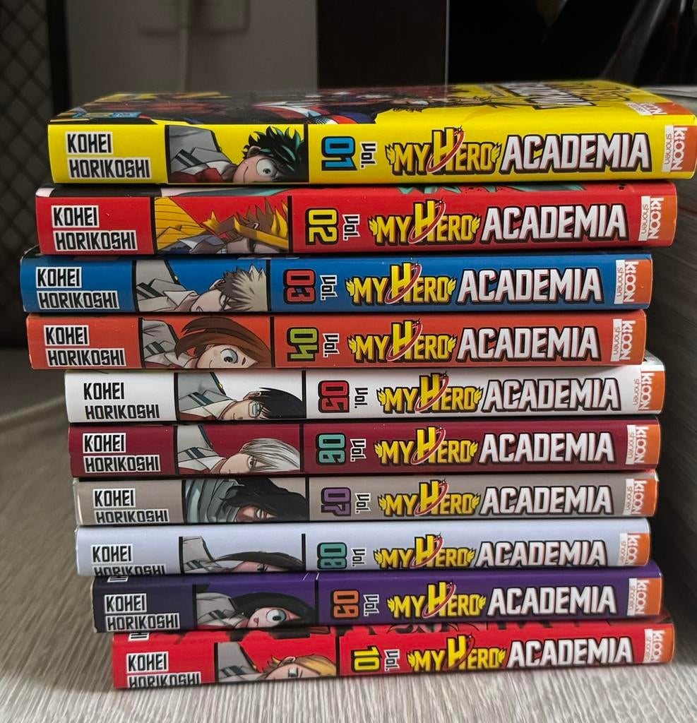 My Hero Academia collection complète, Série complète ou Série, Enlèvement, Comme neuf, Japon (Manga)