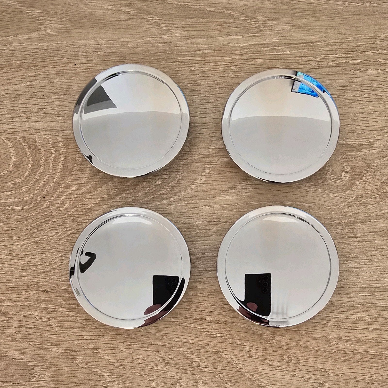 Porsche velgen blanco naafdoppen in chroom zilver 76 mm, Enlèvement, Neuf