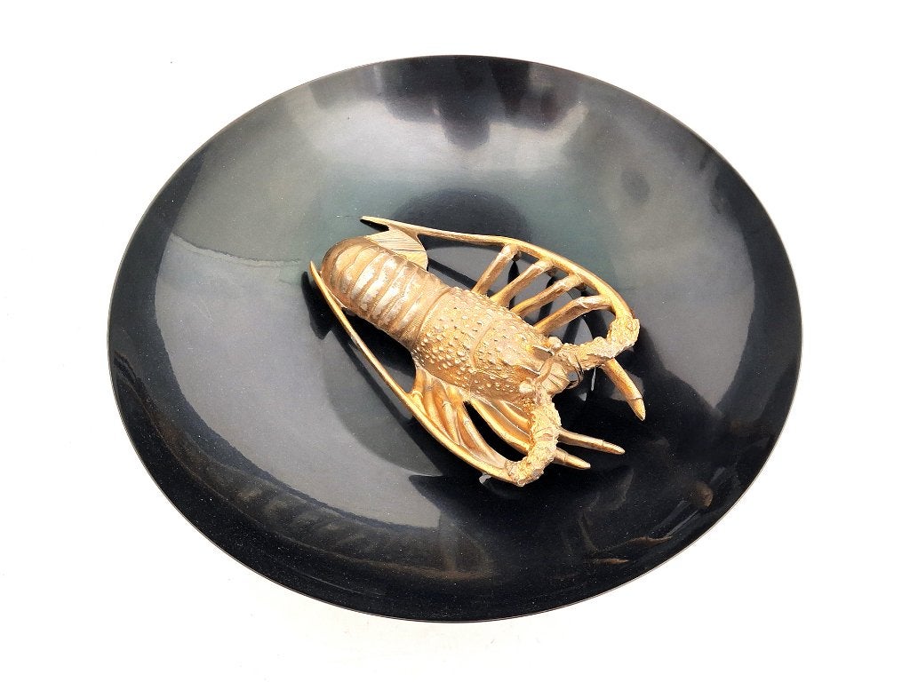 bol à homard en laiton, Enlèvement ou Envoi, Rond, Utilisé, Métal