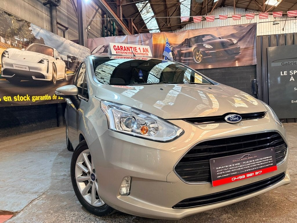 Ford B-Max 1.0i GPS-dakpaneelcamera en trailercamera, B-Max, Beige, Leder, Handgeschakeld