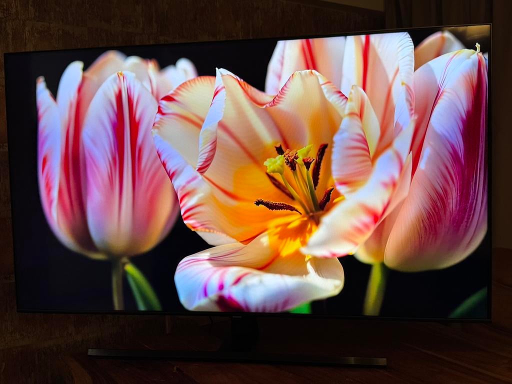 QLED 55 inch samsung, QLED, 120 Hz, Comme neuf, Enlèvement