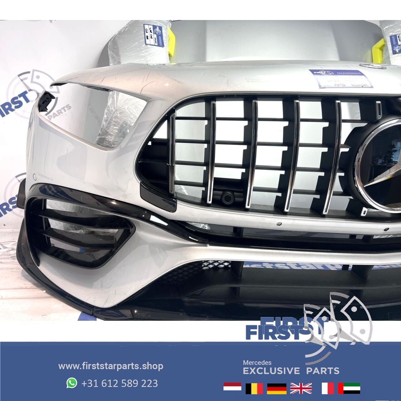 2023 W177 V177 A45S AMG VOORKOP AERO ZILVER GRIJS A Klasse 2, Gebruikt, -, Ophalen of Verzenden, Achter