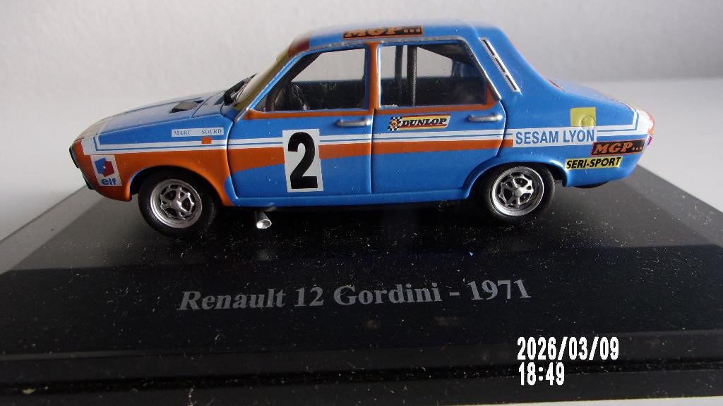 RENAULT 12 GORDINI #2 COUPE 71.ELIGOR 1/43 COM NEUVE, Ophalen of Verzenden, Zo goed als nieuw, Auto, Overige merken