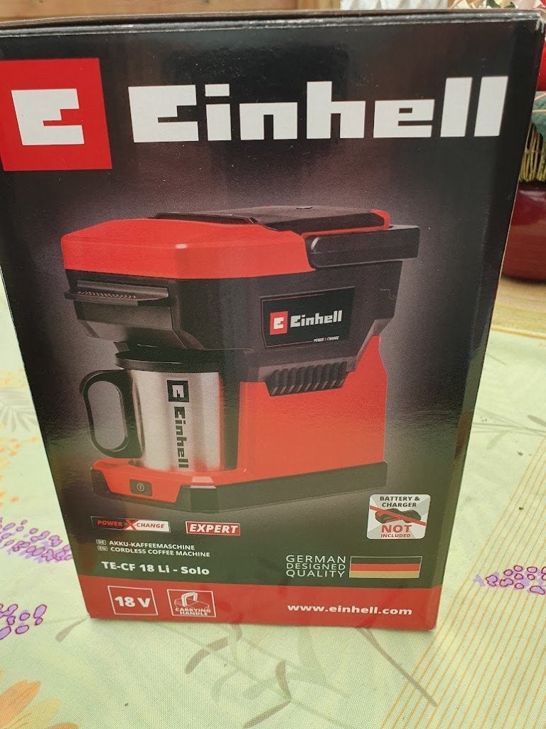 Einhell koffiezetapparaat ( draadloos), Elektronische apparatuur, Ophalen, Afneembaar waterreservoir, Koffiemachine, Zo goed als nieuw