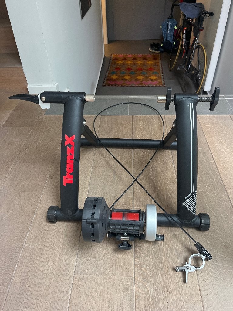 TransX magnetische fietstrainer voor koersfiets, Sport en Fitness, Wielrennen, Ophalen, Zo goed als nieuw, Overige typen