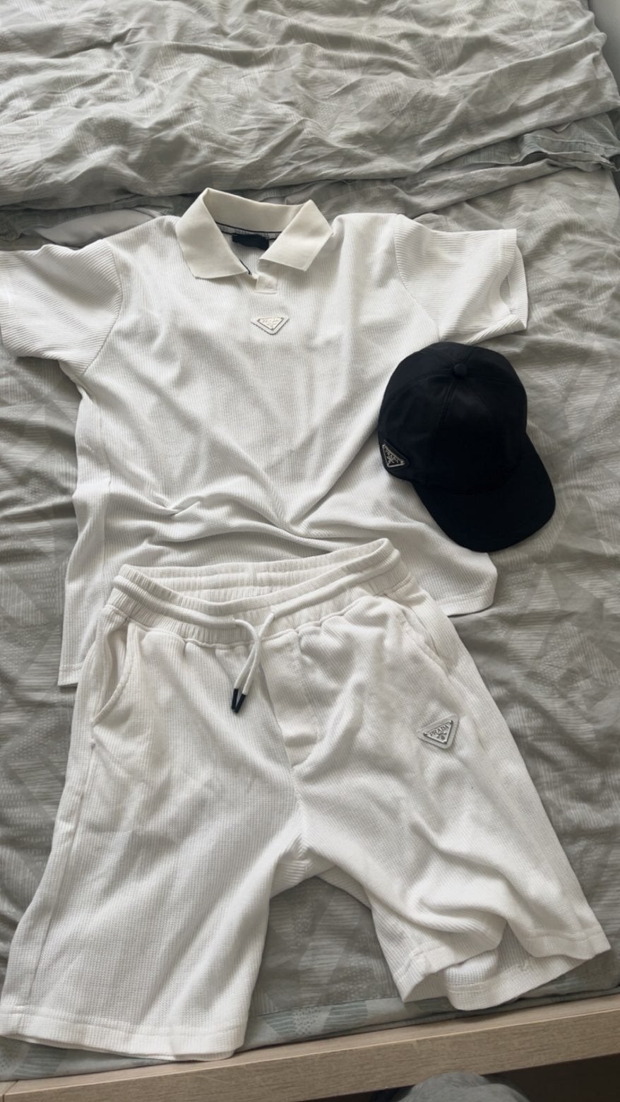 Prada setje en Prada pet, Kleding | Dames, Maat 38/40 (M), PRADA, Wit, Nieuw