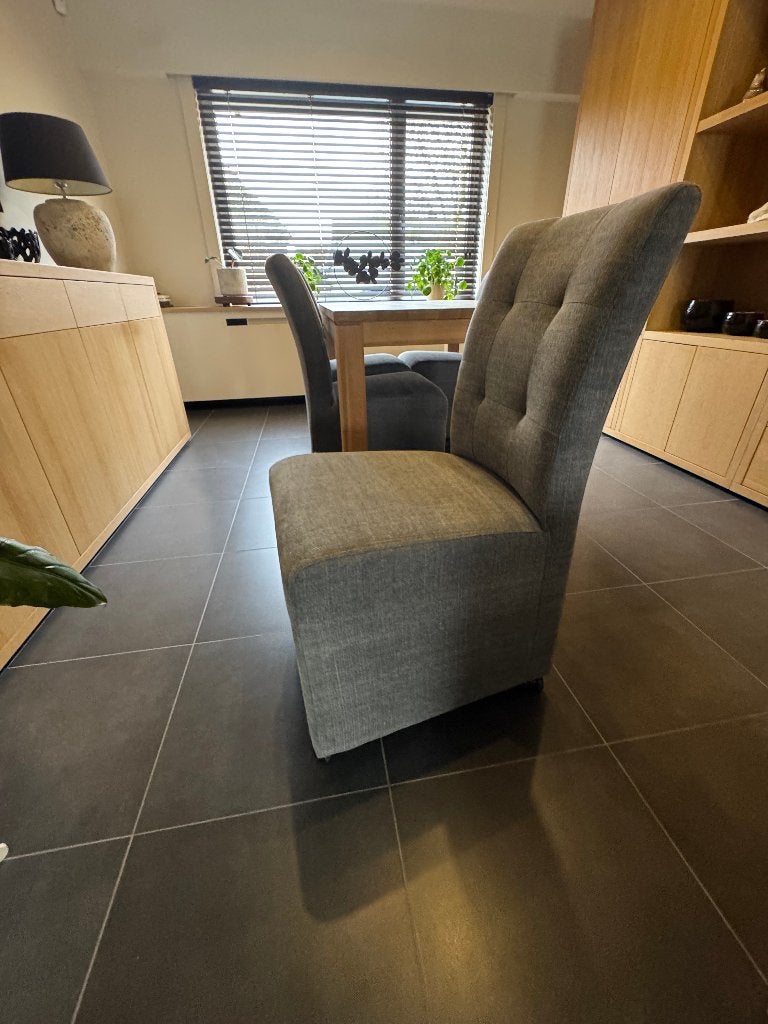 4 eettafel stoelen, Huis en Inrichting, Ophalen, Hout, Zo goed als nieuw, Vier
