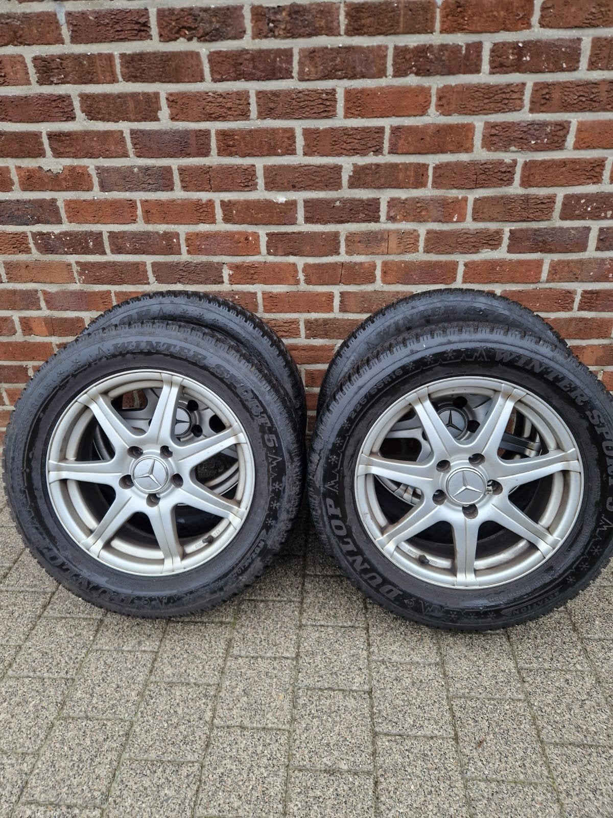 Winterbanden Dunlop winter spot + velgen, Auto-onderdelen, Banden en Velgen, Ophalen, Winterbanden, Band(en)