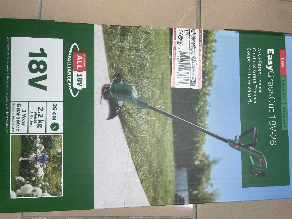 Bosch grasmaaier, Tuin en Terras, Ophalen, Zo goed als nieuw, Accu-grasmaaier, Bosch