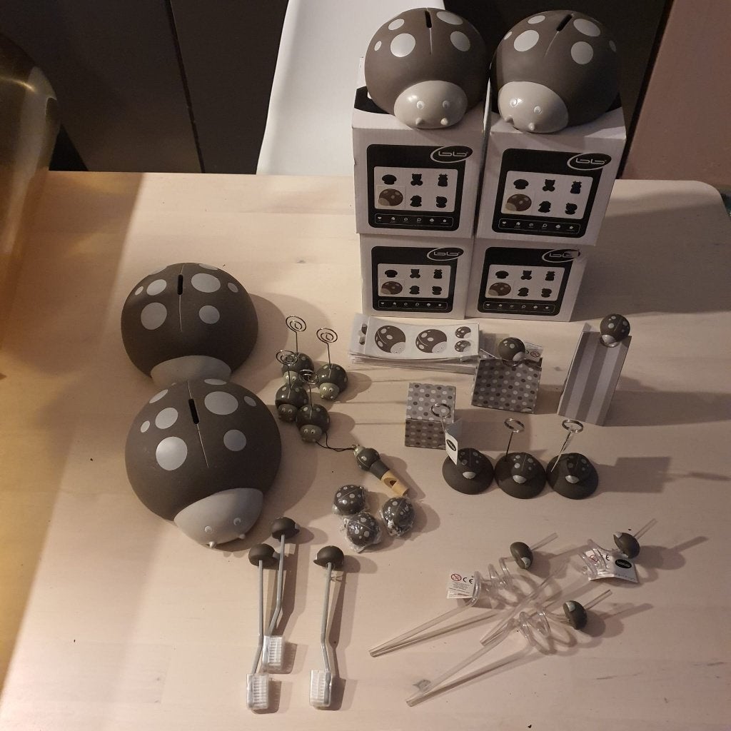 Lieveheersbeestje pimpam taupe van BB collectie UITVERKOOP, Ophalen of Verzenden, Nieuw, Kraamcadeau