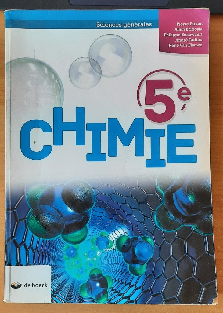Chimie 5e” Sciences générales - de boeck, Boeken, Schoolboeken, Ophalen, Gelezen, ASO, Scheikunde