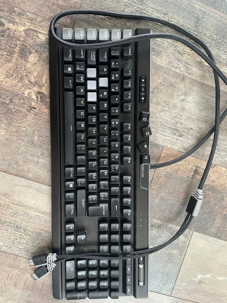 Corsair k95, Computers en Software, Ophalen, Gebruikt, Gaming toetsenbord, Azerty