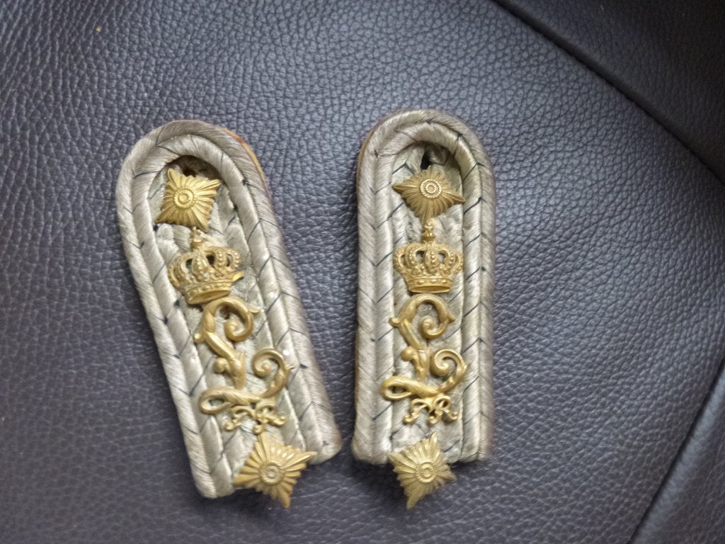 Paar schoudervullingen voor Duitse officieren 1914-1918, Verzamelen, Ophalen of Verzenden, Landmacht, Embleem of Badge