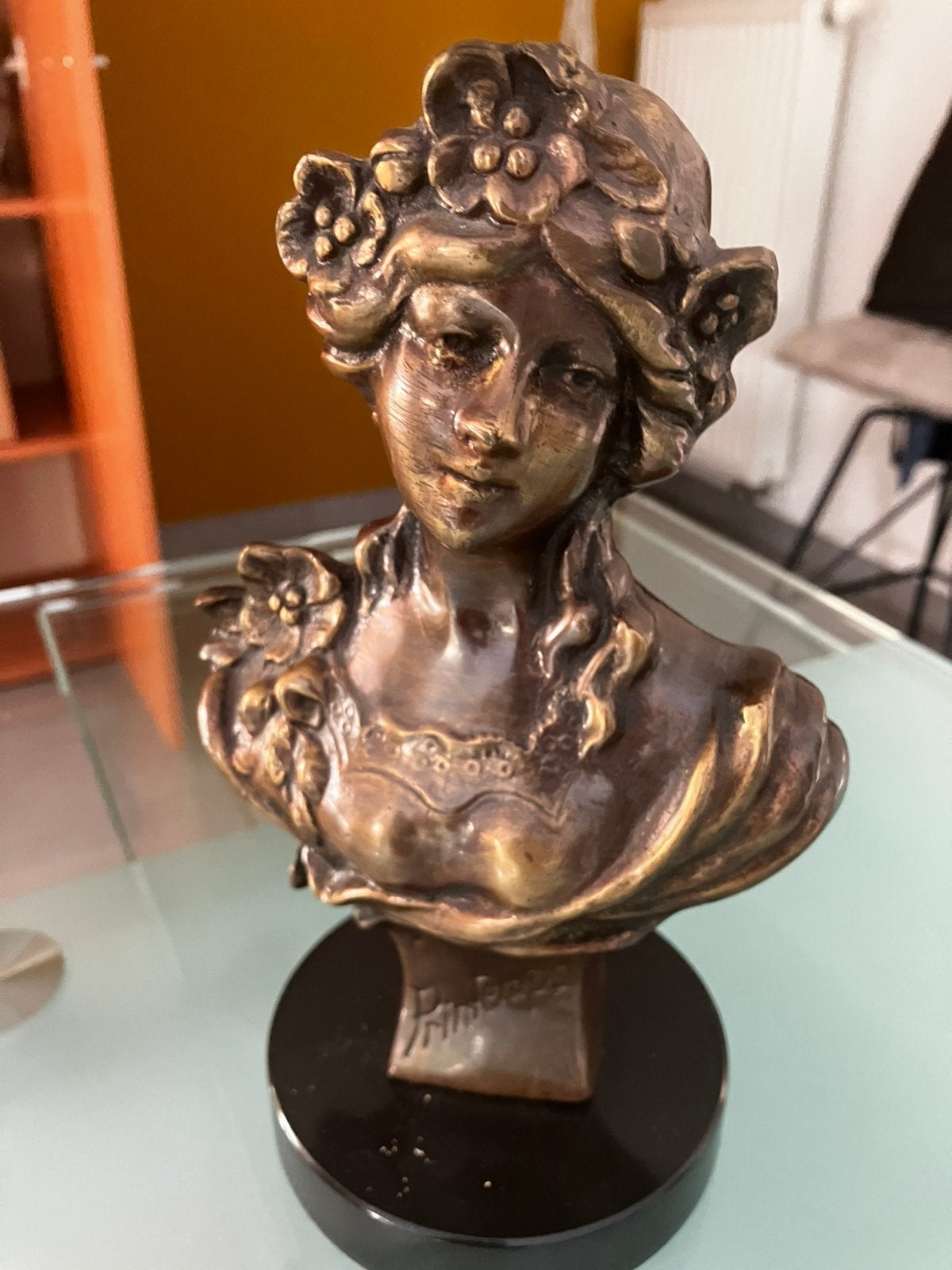 Bronzen beeldje “Printemps”, Antiek en Kunst, Ophalen