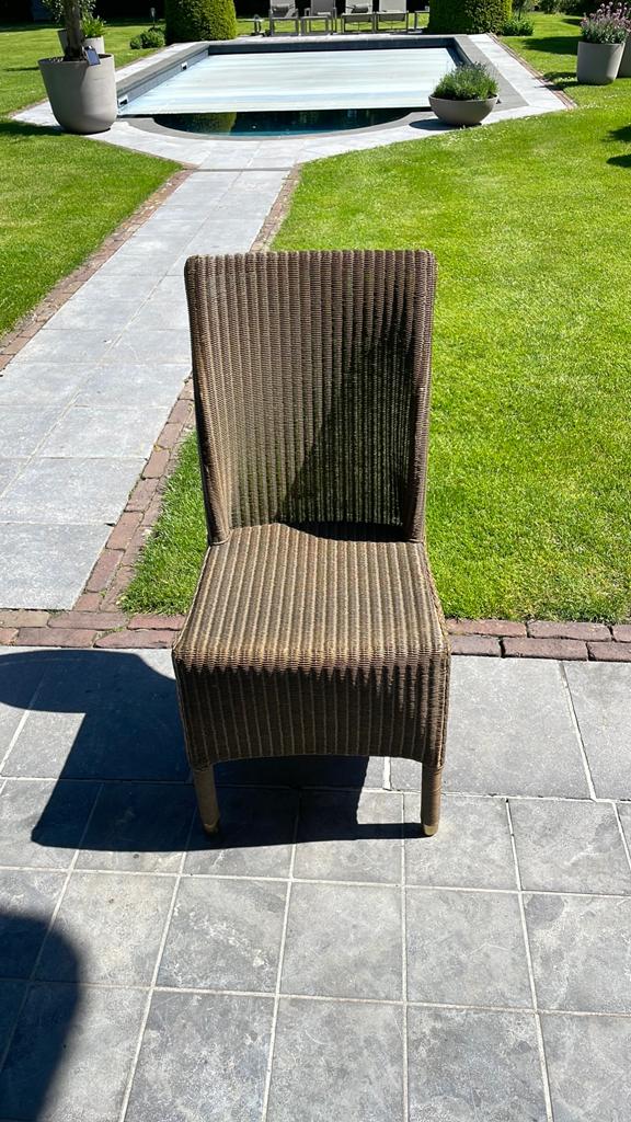6 taupe stoelen voor binnen of buiten samen 50 euro, Tuin en Terras, Tuinmeubel-accessoires, Ophalen, Gebruikt