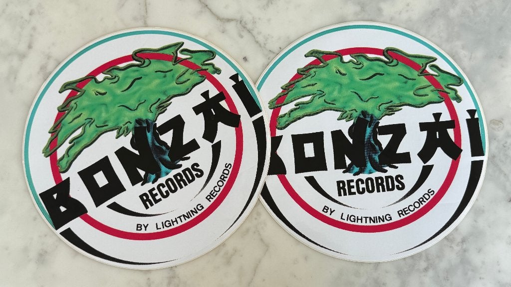 Originele Bonzai items: Stickers/1993 - Badge - Bonzai Award, Ophalen, Trance, Overige typen, Nieuw in verpakking