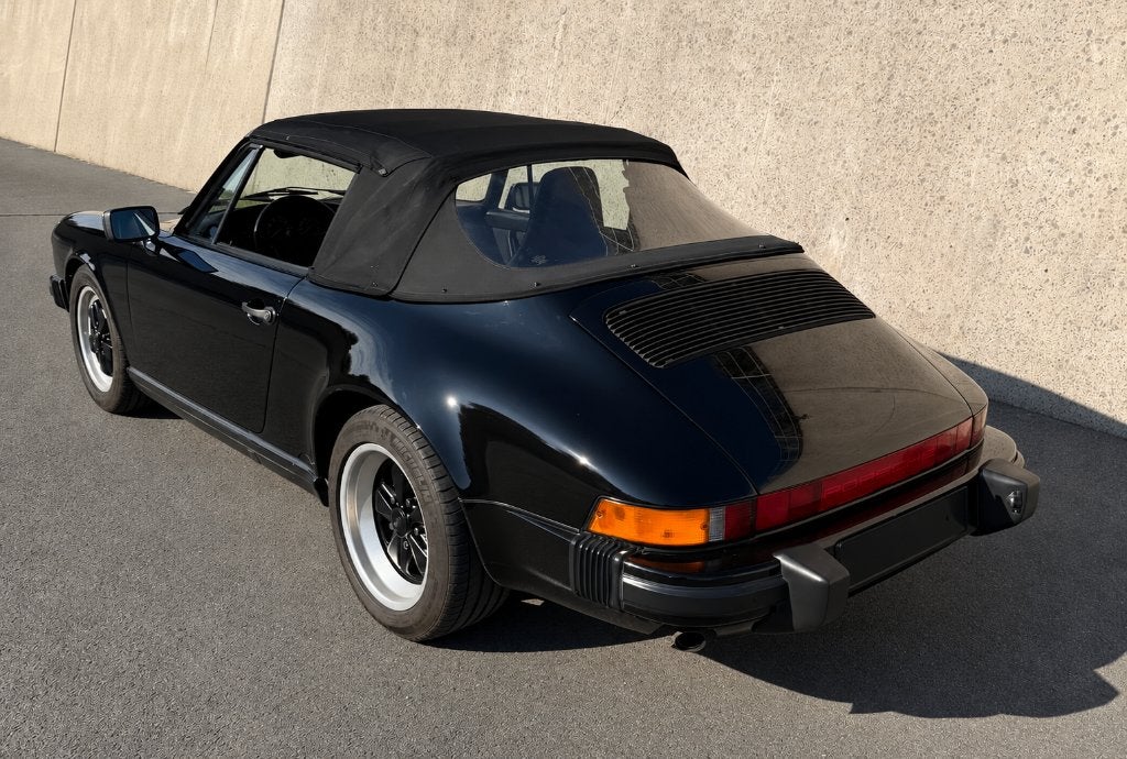 Porsche 911 3.2 G50 cabrio, Auto's, Zwart, Cabriolet, Zwart, Bedrijf