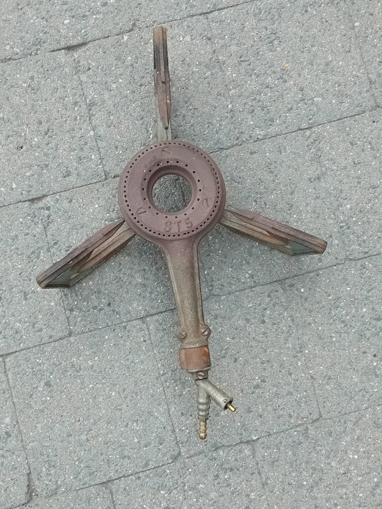 Gasbrander / campingvuur, Caravans en Kamperen, Kampeeraccessoires, Ophalen, Gebruikt